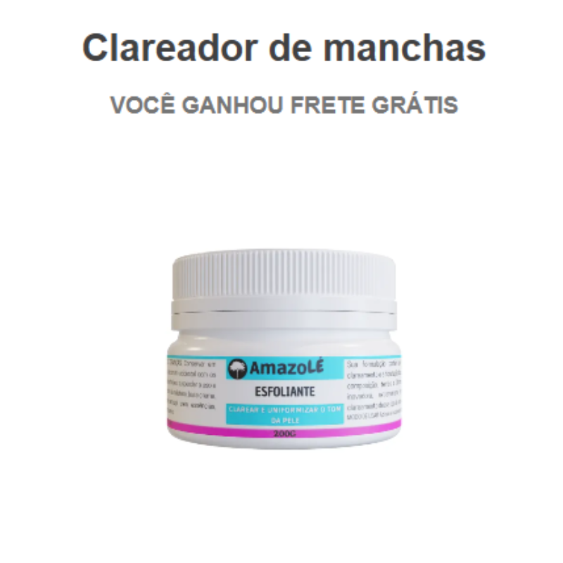 Amazolé — Clareador natural para manchas