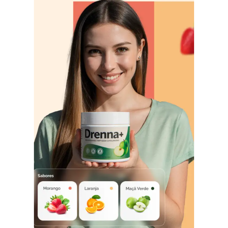Drenna+ — Suplemento em pó para apoiar leveza